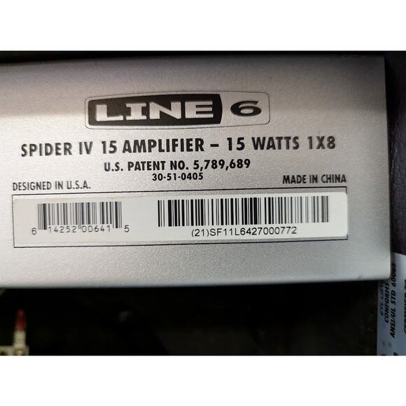 Line 6 Spider IV 15 Amplifier 15 watts 1x8 working - Picture 6 of 13